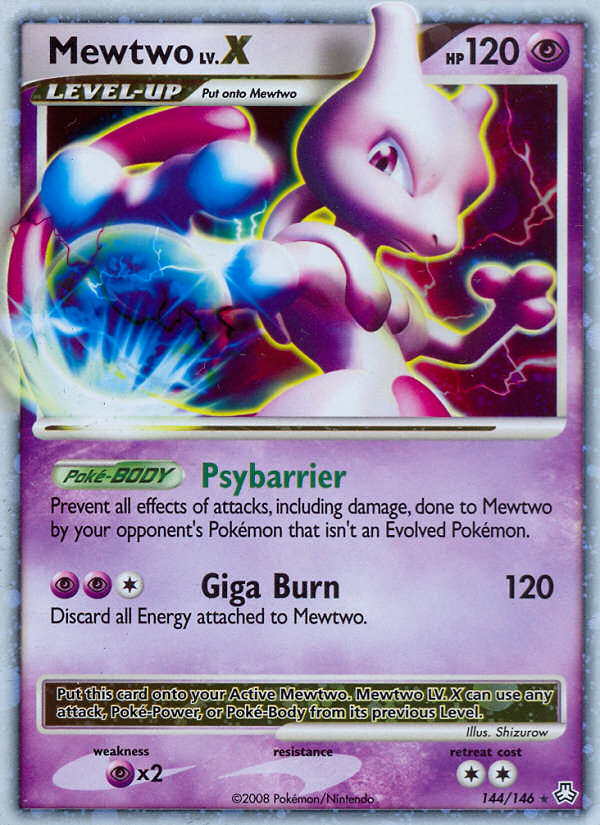 Mewtwo LV.X (144/146) [Diamond & Pearl: Legends Awakened] | Jomio and Rueliete's Cards and Comics
