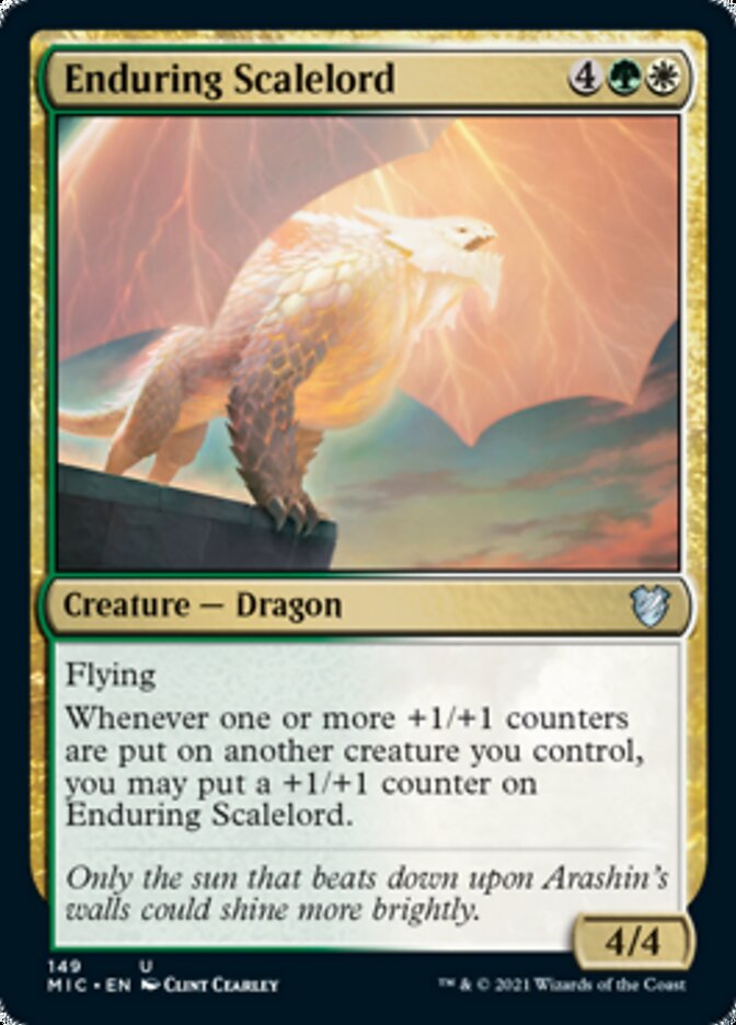 Enduring Scalelord [Innistrad: Midnight Hunt Commander] | Jomio and Rueliete's Cards and Comics