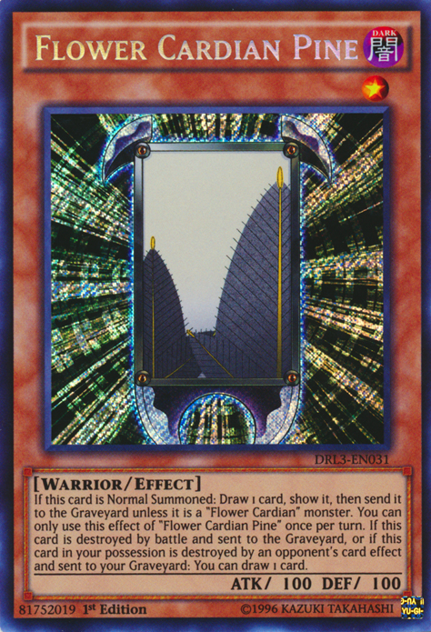 Flower Cardian Pine [DRL3-EN031] Secret Rare | Jomio and Rueliete's Cards and Comics