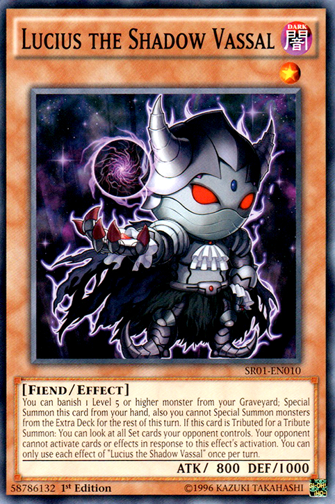 Lucius the Shadow Vassal [SR01-EN010] Common | Jomio and Rueliete's Cards and Comics