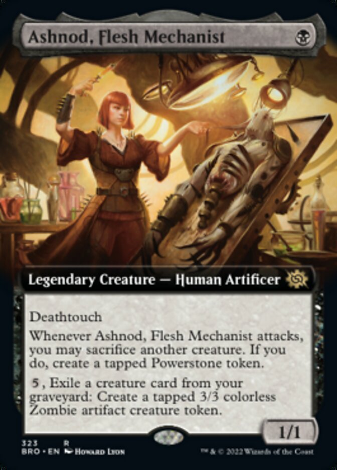 Ashnod, Flesh Mechanist (Extended Art) [The Brothers' War] | Jomio and Rueliete's Cards and Comics
