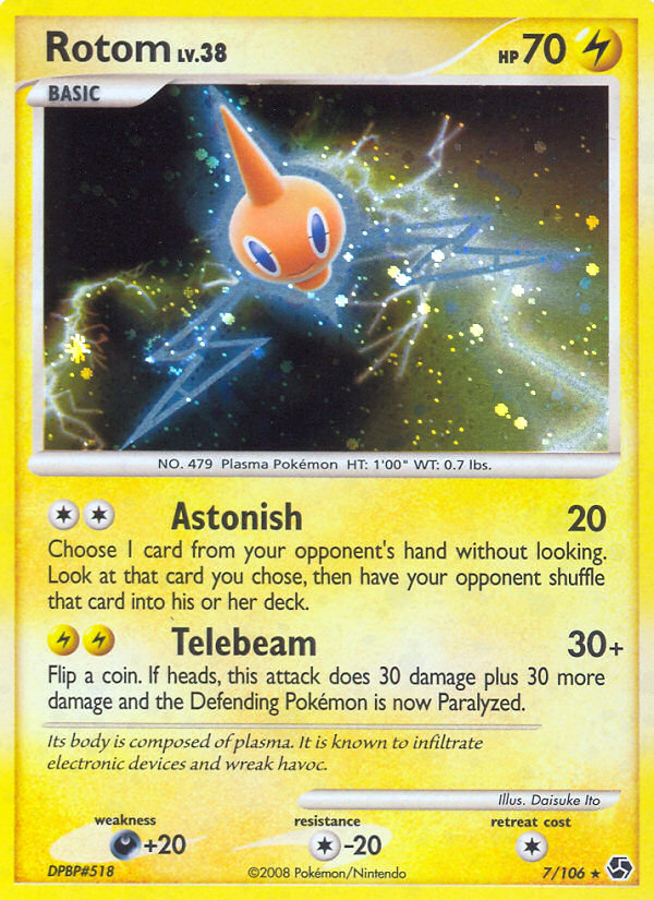 Rotom (7/106) [Diamond & Pearl: Great Encounters] | Jomio and Rueliete's Cards and Comics