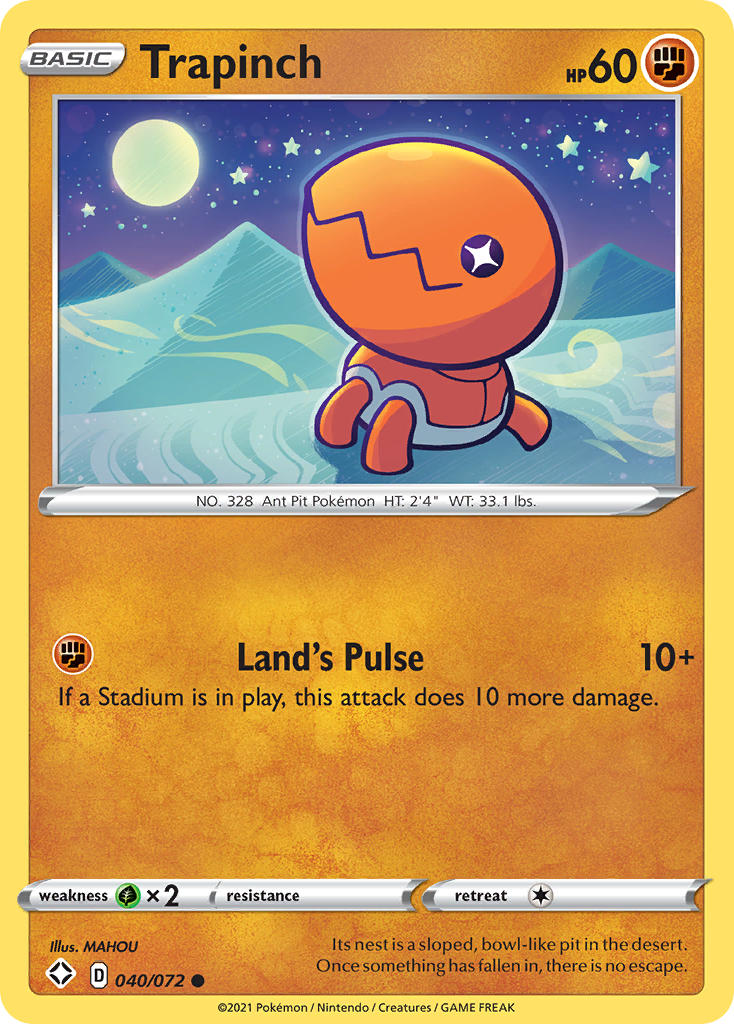 Trapinch (040/072) [Sword & Shield: Shining Fates] | Jomio and Rueliete's Cards and Comics