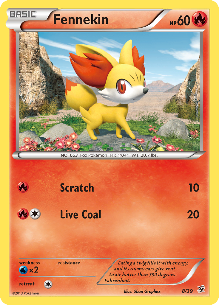 Fennekin (8/39) [XY: Kalos Starter Set] | Jomio and Rueliete's Cards and Comics