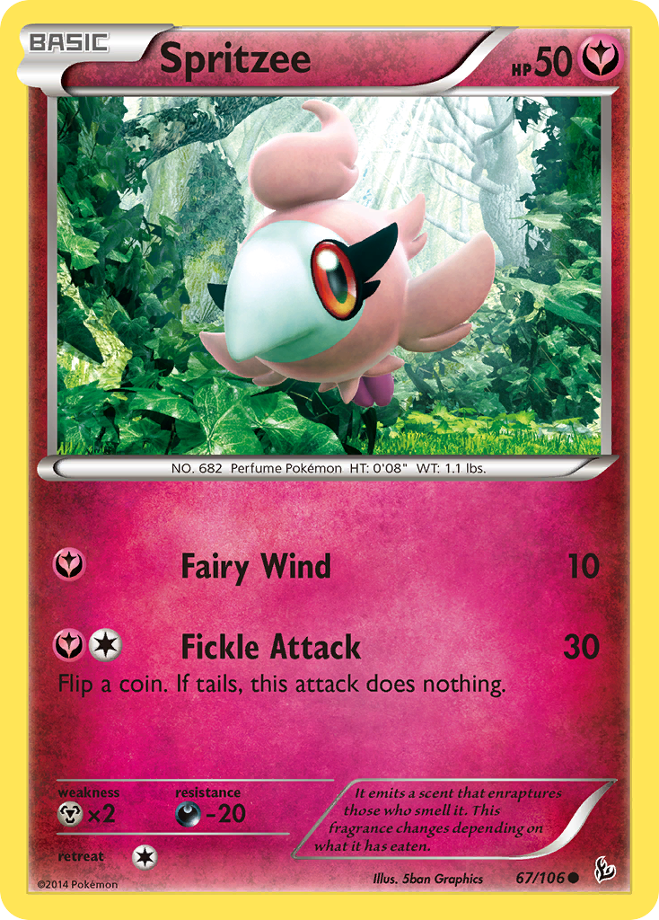 Spritzee (67/106) [XY: Flashfire] | Jomio and Rueliete's Cards and Comics