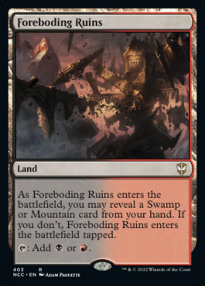 Foreboding Ruins [Streets of New Capenna Commander] | Jomio and Rueliete's Cards and Comics