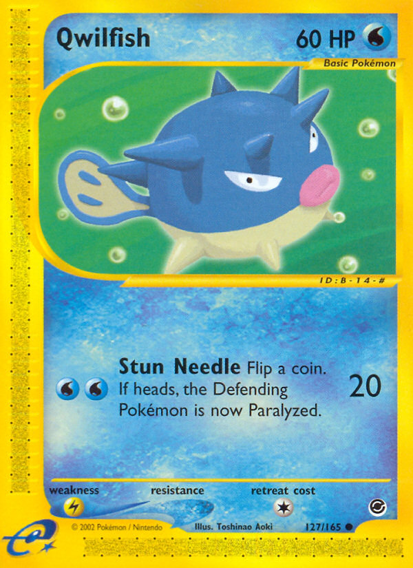 Qwilfish (127/165) [Expedition: Base Set] | Jomio and Rueliete's Cards and Comics