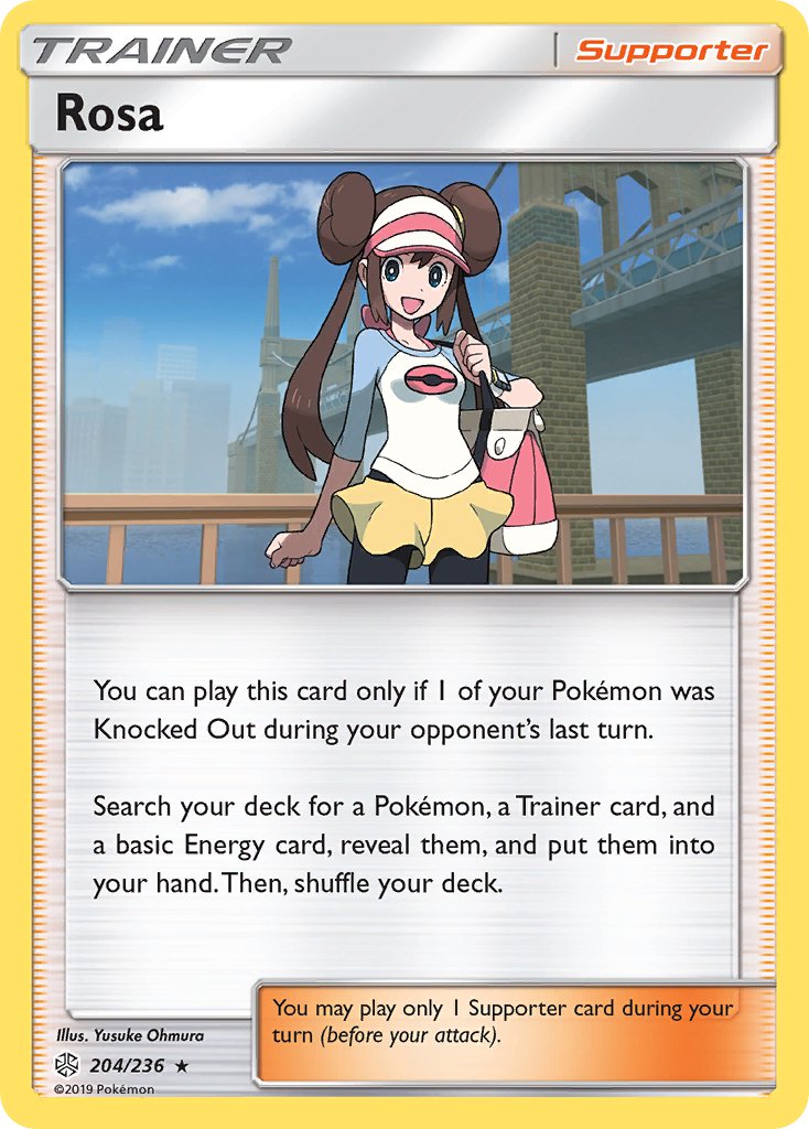 Rosa (204/236) (Theme Deck Exclusive) [Sun & Moon: Cosmic Eclipse] | Jomio and Rueliete's Cards and Comics