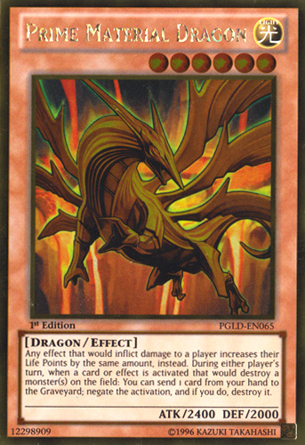 Prime Material Dragon [PGLD-EN065] Gold Rare | Jomio and Rueliete's Cards and Comics