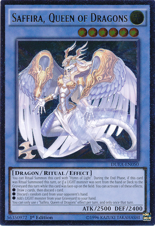 Saffira, Queen of Dragons (UTR) [DUEA-EN050] Ultimate Rare | Jomio and Rueliete's Cards and Comics