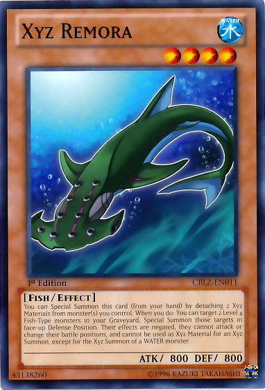 Xyz Remora [CBLZ-EN011] Common | Jomio and Rueliete's Cards and Comics