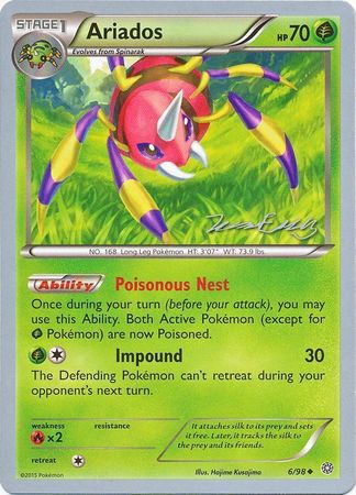 Ariados (6/98) (Bebe - Jesper Eriksen) [World Championships 2016] | Jomio and Rueliete's Cards and Comics