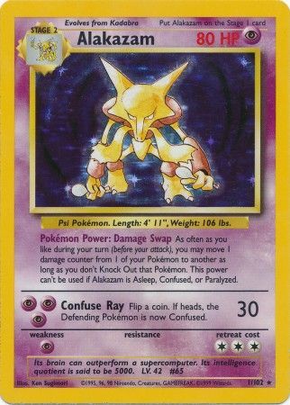 Alakazam (1/102) [Base Set Unlimited] | Jomio and Rueliete's Cards and Comics