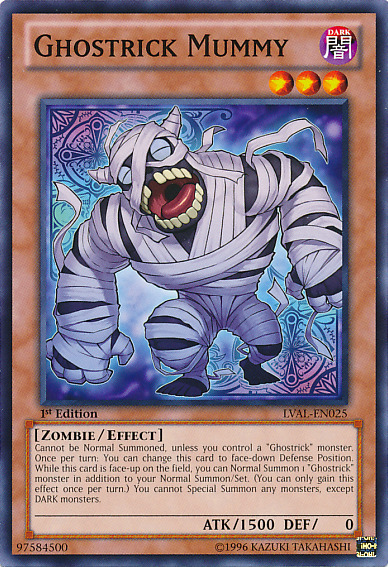 Ghostrick Mummy [LVAL-EN025] Common | Jomio and Rueliete's Cards and Comics