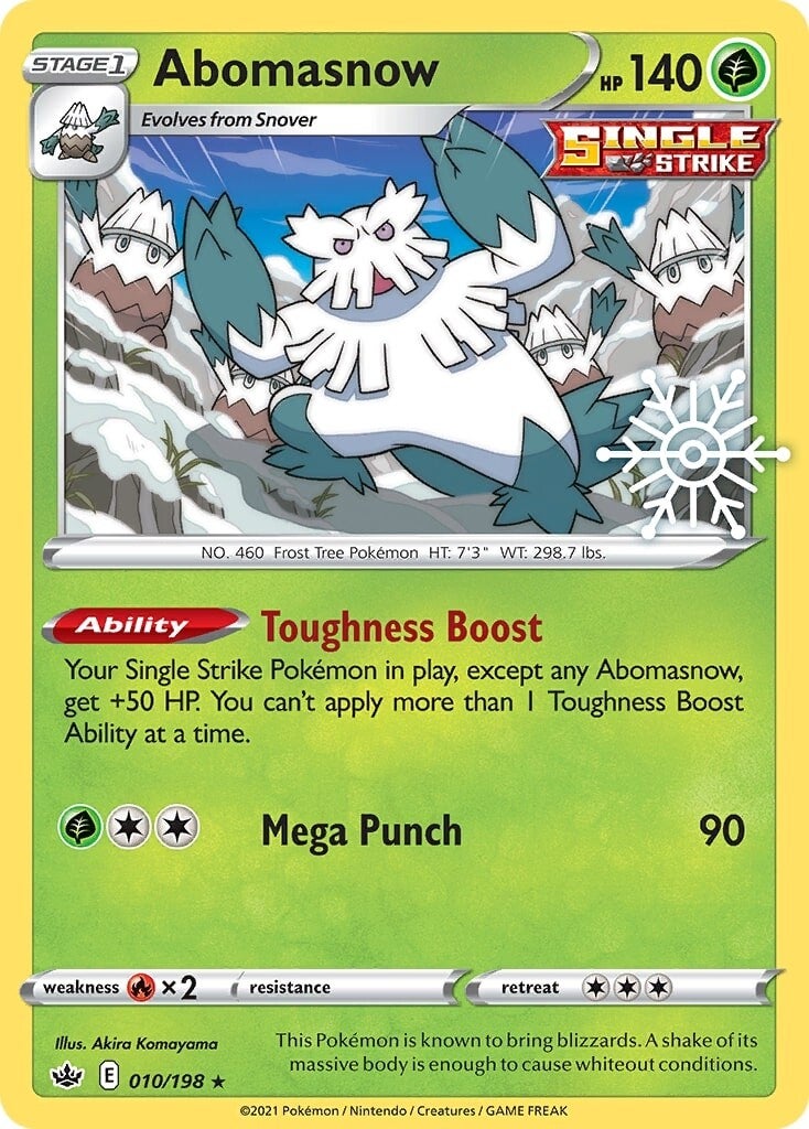 Abomasnow (010/198) (Holiday Calendar) [Sword & Shield: Chilling Reign] | Jomio and Rueliete's Cards and Comics