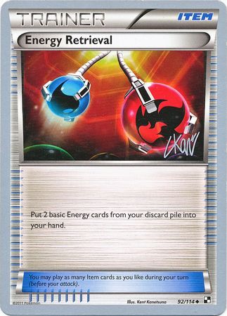 Energy Retrieval (92/114) (Reshiphlosion - Christopher Kan) [World Championships 2011] | Jomio and Rueliete's Cards and Comics
