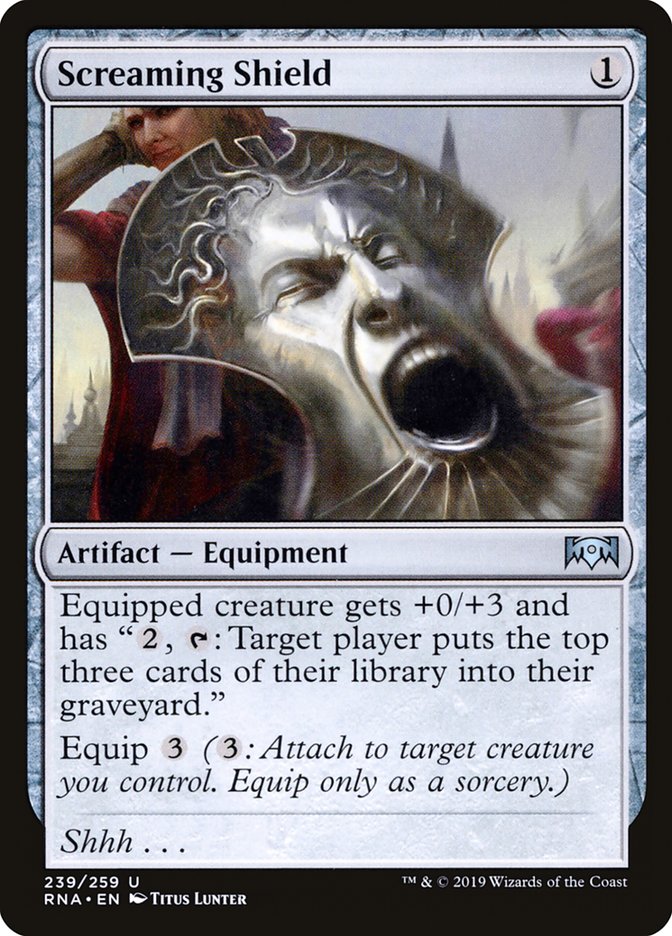 Screaming Shield [Ravnica Allegiance] | Jomio and Rueliete's Cards and Comics