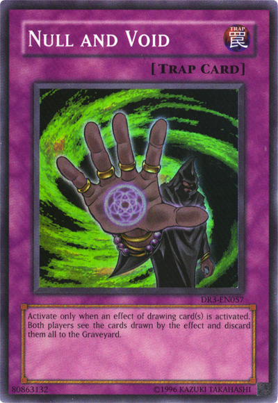Null and Void [DR3-EN057] Super Rare | Jomio and Rueliete's Cards and Comics