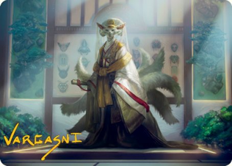 Light-Paws, Emperor's Voice Art Card (Gold-Stamped Signature) [Kamigawa: Neon Dynasty Art Series] | Jomio and Rueliete's Cards and Comics