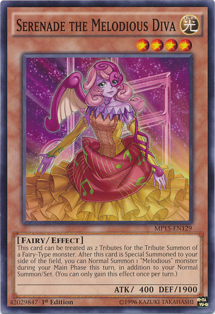 Serenade the Melodious Diva [MP15-EN129] Common | Jomio and Rueliete's Cards and Comics