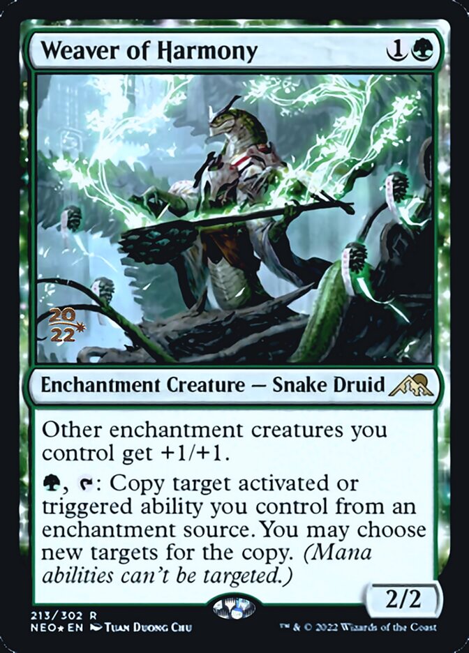 Weaver of Harmony [Kamigawa: Neon Dynasty Prerelease Promos] | Jomio and Rueliete's Cards and Comics