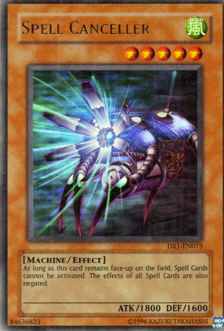 Spell Canceller [DR1-EN075] Ultra Rare | Jomio and Rueliete's Cards and Comics