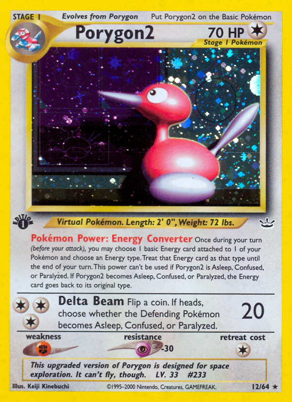 Porygon2 (12/64) [Neo Revelation 1st Edition] | Jomio and Rueliete's Cards and Comics