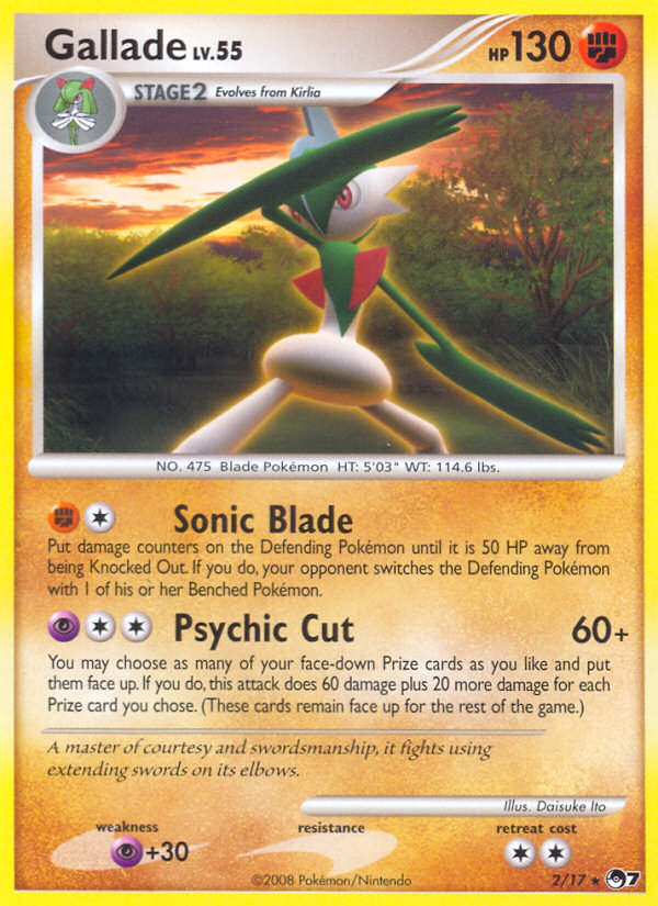 Gallade (2/17) [POP Series 7] | Jomio and Rueliete's Cards and Comics