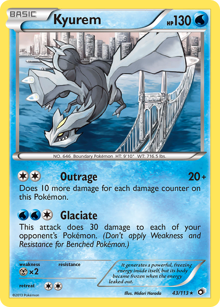 Kyurem (43/113) (Theme Deck Exclusive) [Black & White: Legendary Treasures] | Jomio and Rueliete's Cards and Comics
