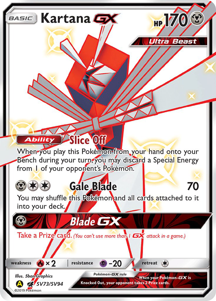 Kartana GX (SV73/SV94) [Sun & Moon: Hidden Fates - Shiny Vault] | Jomio and Rueliete's Cards and Comics