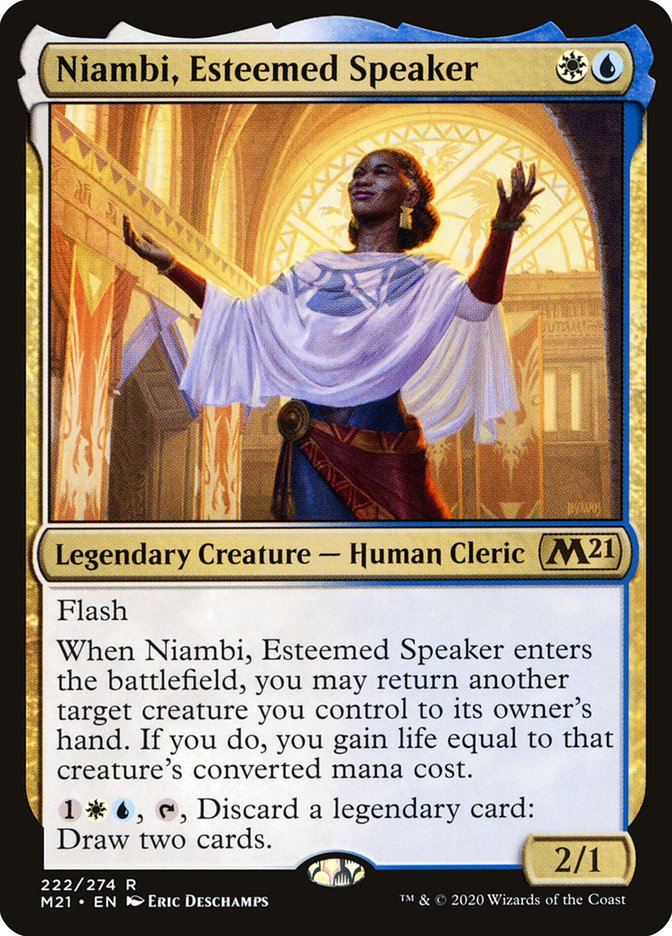 Niambi, Esteemed Speaker [Core Set 2021] | Jomio and Rueliete's Cards and Comics