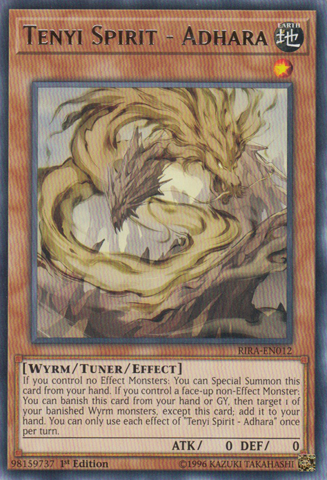 Tenyi Spirit - Adhara [RIRA-EN012] Rare | Jomio and Rueliete's Cards and Comics