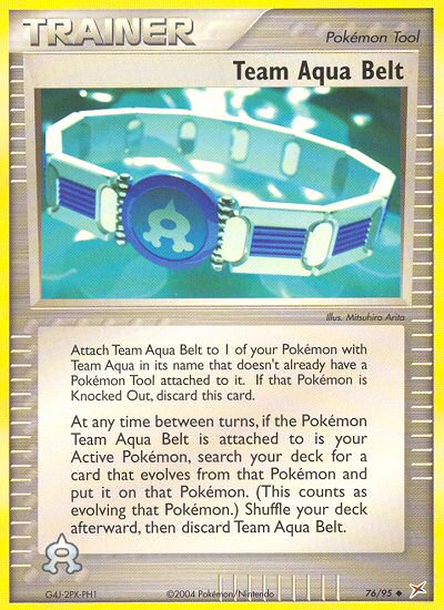Team Aqua Belt (76/95) [EX: Team Magma vs Team Aqua] | Jomio and Rueliete's Cards and Comics