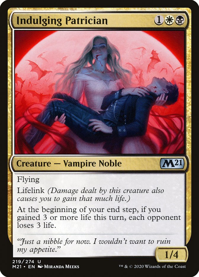 Indulging Patrician [Core Set 2021] | Jomio and Rueliete's Cards and Comics