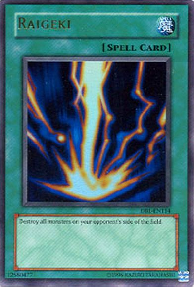 Raigeki [DB1-EN114] Ultra Rare | Jomio and Rueliete's Cards and Comics
