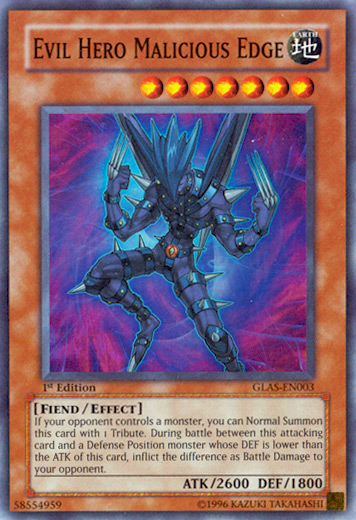Evil Hero Malicious Edge [GLAS-EN003] Super Rare | Jomio and Rueliete's Cards and Comics