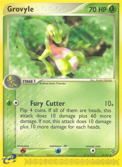 Grovyle (31/97) [EX: Dragon] | Jomio and Rueliete's Cards and Comics