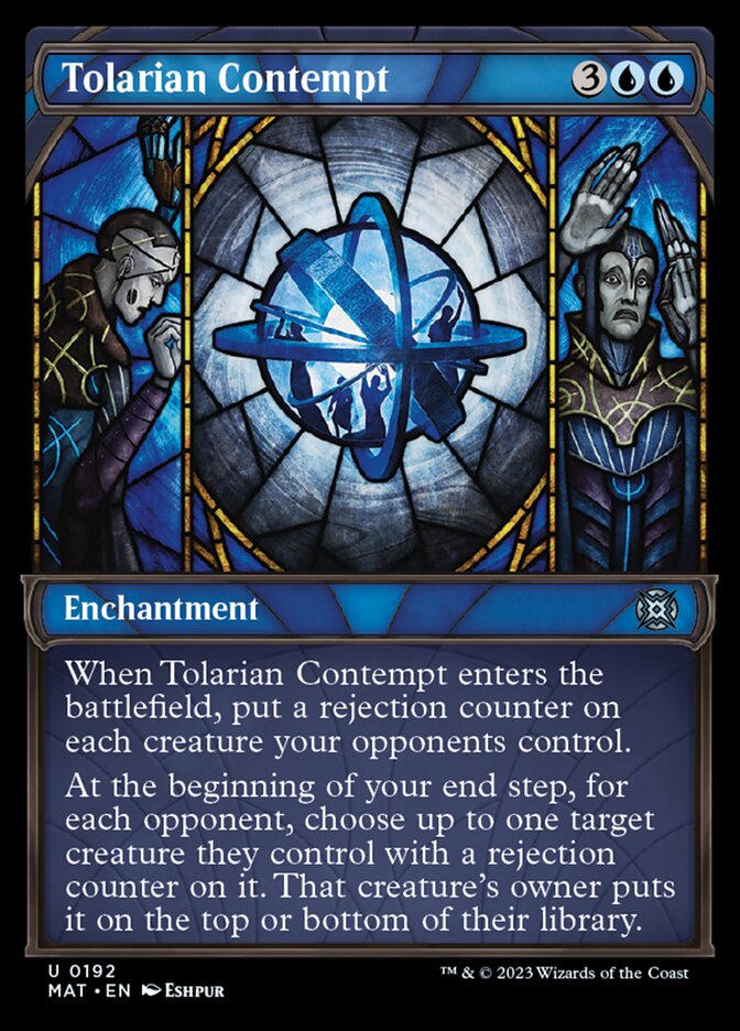 Tolarian Contempt (Showcase Halo Foil) [March of the Machine: The Aftermath] | Jomio and Rueliete's Cards and Comics