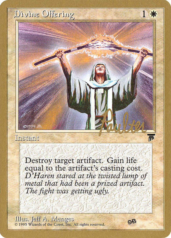 Divine Offering (Preston Poulter) (SB) [Pro Tour Collector Set] | Jomio and Rueliete's Cards and Comics