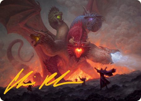 Tiamat Art Card (Gold-Stamped Signature) [Dungeons & Dragons: Adventures in the Forgotten Realms Art Series] | Jomio and Rueliete's Cards and Comics