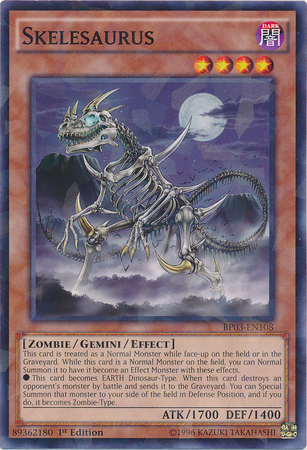 Skelesaurus (Shatterfoil) [BP03-EN108] Rare | Jomio and Rueliete's Cards and Comics