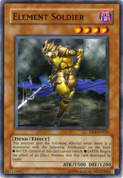 Element Soldier [DR3-EN024] Common | Jomio and Rueliete's Cards and Comics