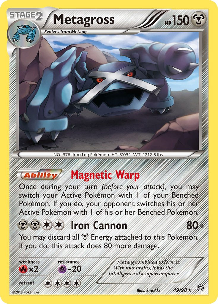 Metagross (49/98) (Theme Deck Exclusive) [XY: Ancient Origins] | Jomio and Rueliete's Cards and Comics