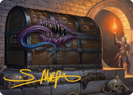 Mimic Art Card (Gold-Stamped Signature) [Dungeons & Dragons: Adventures in the Forgotten Realms Art Series] | Jomio and Rueliete's Cards and Comics