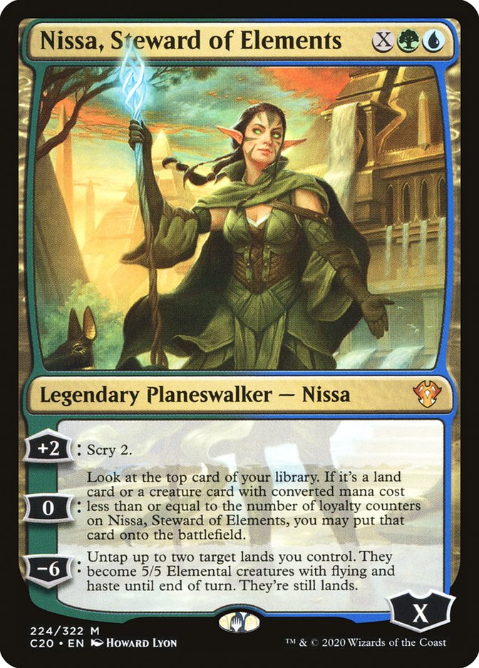Nissa, Steward of Elements [Commander 2020] | Jomio and Rueliete's Cards and Comics
