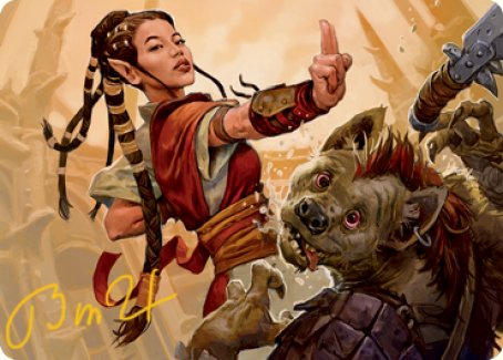 Half-Elf Monk Art Card (Gold-Stamped Signature) [Dungeons & Dragons: Adventures in the Forgotten Realms Art Series] | Jomio and Rueliete's Cards and Comics