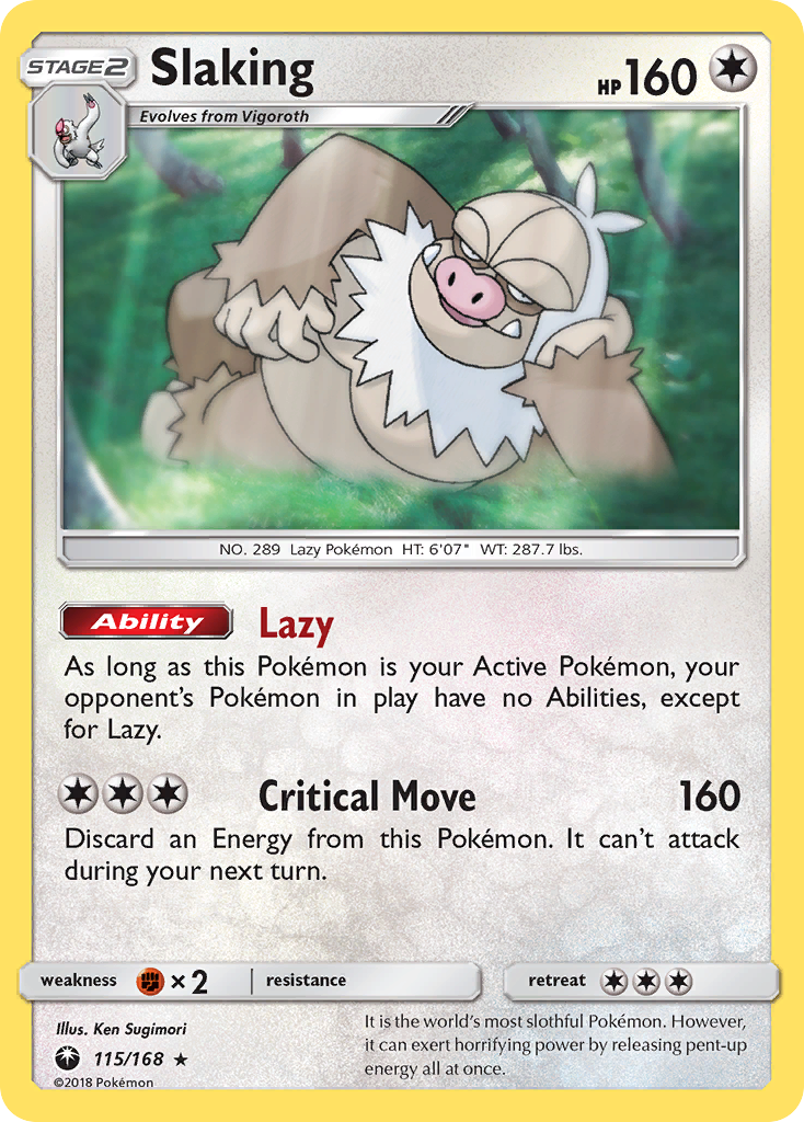 Slaking (115/168) [Sun & Moon: Celestial Storm] | Jomio and Rueliete's Cards and Comics