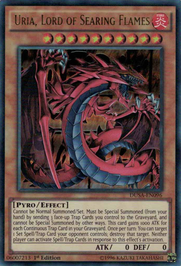 Uria, Lord of Searing Flames [DUSA-EN096] Ultra Rare | Jomio and Rueliete's Cards and Comics