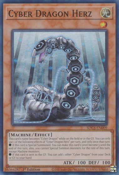Cyber Dragon Herz [SDCS-EN009] Super Rare | Jomio and Rueliete's Cards and Comics