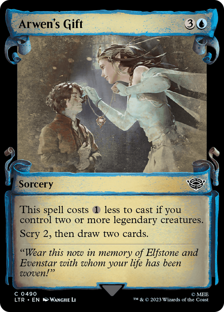 Arwen's Gift [The Lord of the Rings: Tales of Middle-Earth Showcase Scrolls] | Jomio and Rueliete's Cards and Comics